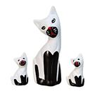 TRIO GATO BALI MINI de Ceramica - Decore Casa