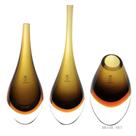 Trio Gotas Mini Fumê com Âmbar - Cristais Ca d'Oro Trio Gotas Mini Fumê com Âmbar - Cristais Ca d'Oro