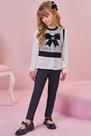 Trio Menina Blusa Malha Comfy Colete Molecotton e Legging Infanti