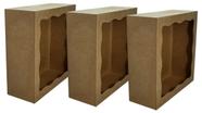 Trio Nicho Quadrado Borda Ondulada 31x31x12 Mdf Madeira