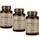 Trio Omega 3 Familia Kids Homem e Mulher - Secrets Nutrition Trio Omega 3 Familia Kids Homem e Mulher - Secrets Nutrition