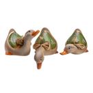 Trio Pato Médio Cerâmica Decoração Casa Enfeite Sala