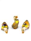 Trio Pato Pequeno Cerâmica Enfeite Casa Decoração Sala Varanda Trio Pato Pequeno Cerâmica Enfeite Casa Decoração Sala Varanda