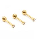 Trio Piercing Australianos em Titânio Com Micro Zircônias 1.5mm Trio Piercing Australianos em Titânio Com Micro Zircônias 1.5mm