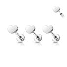 Trio Piercing Coração Titânio G23 Hipoalergênico Ouro Pvd Trio Piercing Coração Titânio G23 Hipoalergênico Ouro Pvd