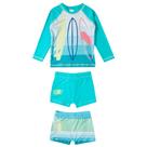 Trio Praia 1 Camiseta 2 Shorts Surf Elastano Proteção Uv 50+ - Tip Top