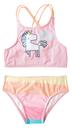 Trio Praia 1 Top e 2 Calcinhas Unicórnio Rosa Proteção UV 50+ - Tip Top