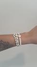 Trio Pulseiras Perola Prata Trio Pulseiras Perola Prata