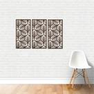 trio quadro decorativo em mdf 3mm 45X21CM