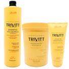 Trio Salão Trivitt Shampoo 1lt + Mascara 1kg e Leave-in