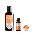 Trio Sobrebarba - Shampoo, Óleo de Barba e Cera de Bigode - Light my Fire