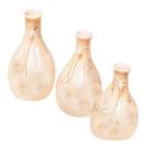 Trio Vasos Garrafas em Cerâmica de Sala Decor - Perolado