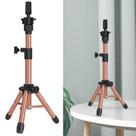 Tripé com suporte de peruca ZQIAN BEAUTY MINI, café com leite ajustável de 64 cm Tripé com suporte de peruca ZQIAN BEAUTY MINI, café com leite ajustável de 64 cm