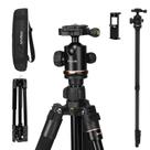 Tripé de câmera MOSISO 164,5 cm com cabeça esférica para Canon Nikon Sony