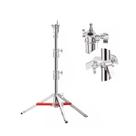 Tripé de iluminação aço inox fc-170 inox