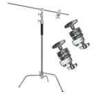 Tripé Girafa 3M em Aço Inox com Barra Girafa e Manoplas Grip Head