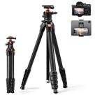 Tripé K&F CONCEPT 160 cm de Alumínio Leve 1,2 kg