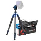 Tripé KingJoy C1229B Fibra de Carbono Cabeça Ball Azul 10kg
