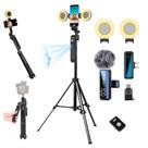 Tripé Litchitech Auto Face Tracking 180 cm com luz e microfone