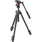 Tripé Manfrotto 290 Light com cabeça para vídeo Befree Live MVH400AH (Kit MK290LTA3-V)