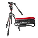 Tripé Manfrotto Befree Live Carbon Fiber de 4 seções com cabeça de fluido