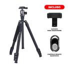 Tripé monopé Weifeng WF WT-628 com cabeça de esfera + suporte para smartphone
