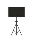 Tripé para TV, monitor 10" a 55" - Com bandeja para receptores