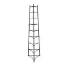 Tripé Porta Panelas Estrela Preto 9 Compartimentos 174cm