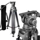 Tripé Profissional De Vídeo Wf-616 Cabeça Hidráulica 8kg + Bag