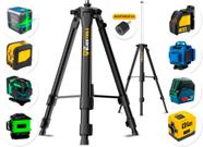 Tripé Reforçado Para Nível Laser Profissional Suporte Horizontal Vertical 1,20m 1/4 E 5/8
