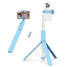 Tripé Selfie Stick ATUMTEK 55 com controle remoto Bluetooth, azul claro