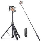 Tripé Selfie Stick ATUMTEK 65cm com Controle Remoto Bluetooth - Preto