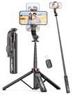 Tripé Selfie Stick com controle remoto de alumínio de 130 cm