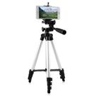 Tripé Telescópico Alumínio prata 130cm Universal p/ Celular