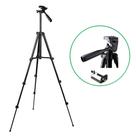 Tripé Tripod Telescópico Multifuncional Para Câmera E Celular 1.3 Metros Para Youtubers LEY3120B