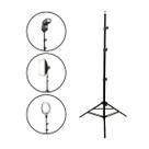 Tripé Universal Reforçado e Resistente TudoPraFoto 2,6m Para Ring Light, Luzes e Tochas