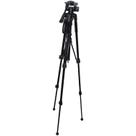 Tripé Vivitar VIV-VPT-2457 de 145 cm com Cabeça Fluida Pan de 3 Vias