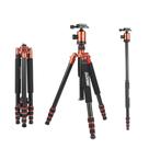 Tripé ZOMEI Z818 Heavy Duty Travel em liga de alumínio laranja