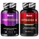 Triptofano 120 Caps + Vitamina E 75 Caps Growth Supplements Triptofano 120 Caps + Vitamina E 75 Caps Growth Supplements