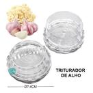 Triturador de Alho Manual Portátil Amassador Moedor Acrílico