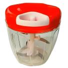 Triturador Manual Processador De Alimentos 5 Lâminas 900ml