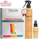 Trivitt - Cronograma Capilar + Fluido Escova + Reparador de Pontas Trivitt - Cronograma Capilar + Fluido Escova + Reparador de Pontas