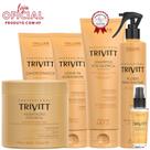 Trivitt: Fluído para Escova, Hidratação 500g, Kit Homecare com Leave-In e Reparador de Pontas