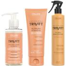 Trivitt - Kit Fluido para Escova 300ml, Máscara Liquida de Nutrição 110ml e Nutrição Intensiva 200g Trivitt - Kit Fluido para Escova 300ml, Máscara Liquida de Nutrição 110ml e Nutrição Intensiva 200g