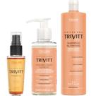 Trivitt - Kit Máscara Liquida de Nutrição com Power Oil 30ml e Shampoo Nutritivo 1 Litro