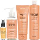 Trivitt Kit Nutrição: Máscara Liquida, Nutrição Intensiva 200g, Shampoo 1L e Reparador de Pontas