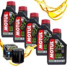 Troca De Oleo Harley Vroad 5 Lts Motul 7100 15w50 + Hf174b