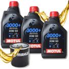 Troca de Óleo Hornet 600f Motul 20w50 Filtro