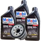 Troca de Óleo Mobil 20w50 Mineral (3 Litros) + Filtro (Xj6 / Mt 03 / Z 300 / Ninja 300 / Cb 500 / Hornet 600) Troca de Óleo Mobil 20w50 Mineral (3 Litros) + Filtro (Xj6 / Mt 03 / Z 300 / Ninja 300 / Cb 500 / Hornet 600)