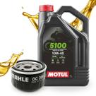 Troca de oleo motul 5100 10w40 (4 litros) (galao) + filtro oc306